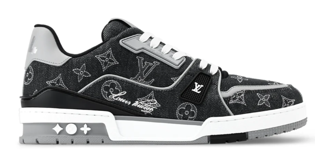 Louis Vuitton LV Trainer Sneaker – Monogram Denim & Calf Leather (Virgil Abloh)