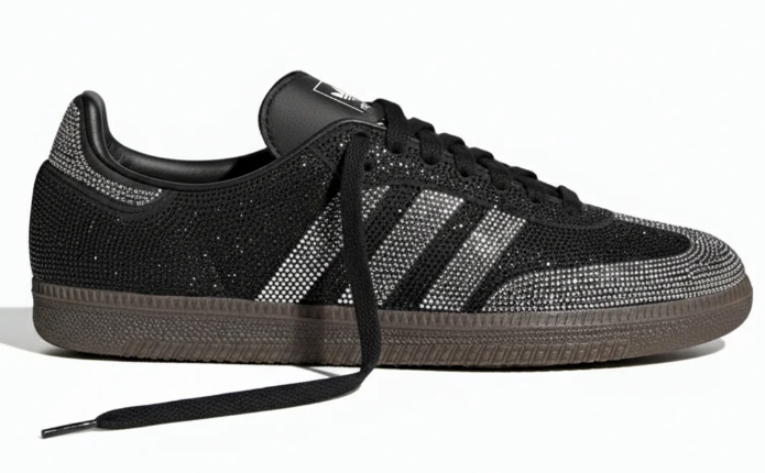 Adidas Samba OG Women's Sneaker – Rhinestone Black / Silver IH9052
