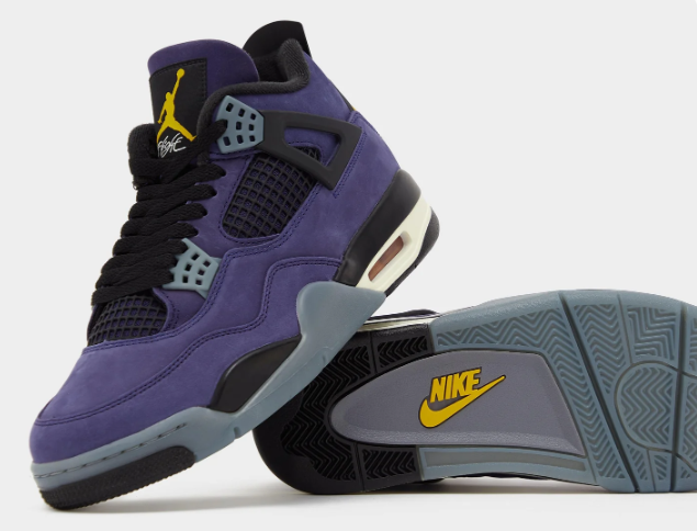 Air Jordan 4 Retro 'Lakeshow' – Purple & Gold Basketball Icon