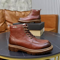 UGG Men's Leather Sherpa Moc-Toe Boot – Cognac