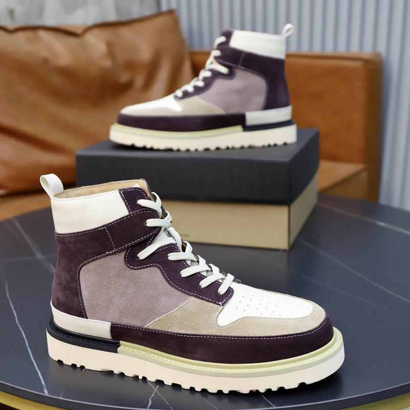 UGG Men's High-Top Boot – Cream / Burgundy / Taupe | EU 38–44