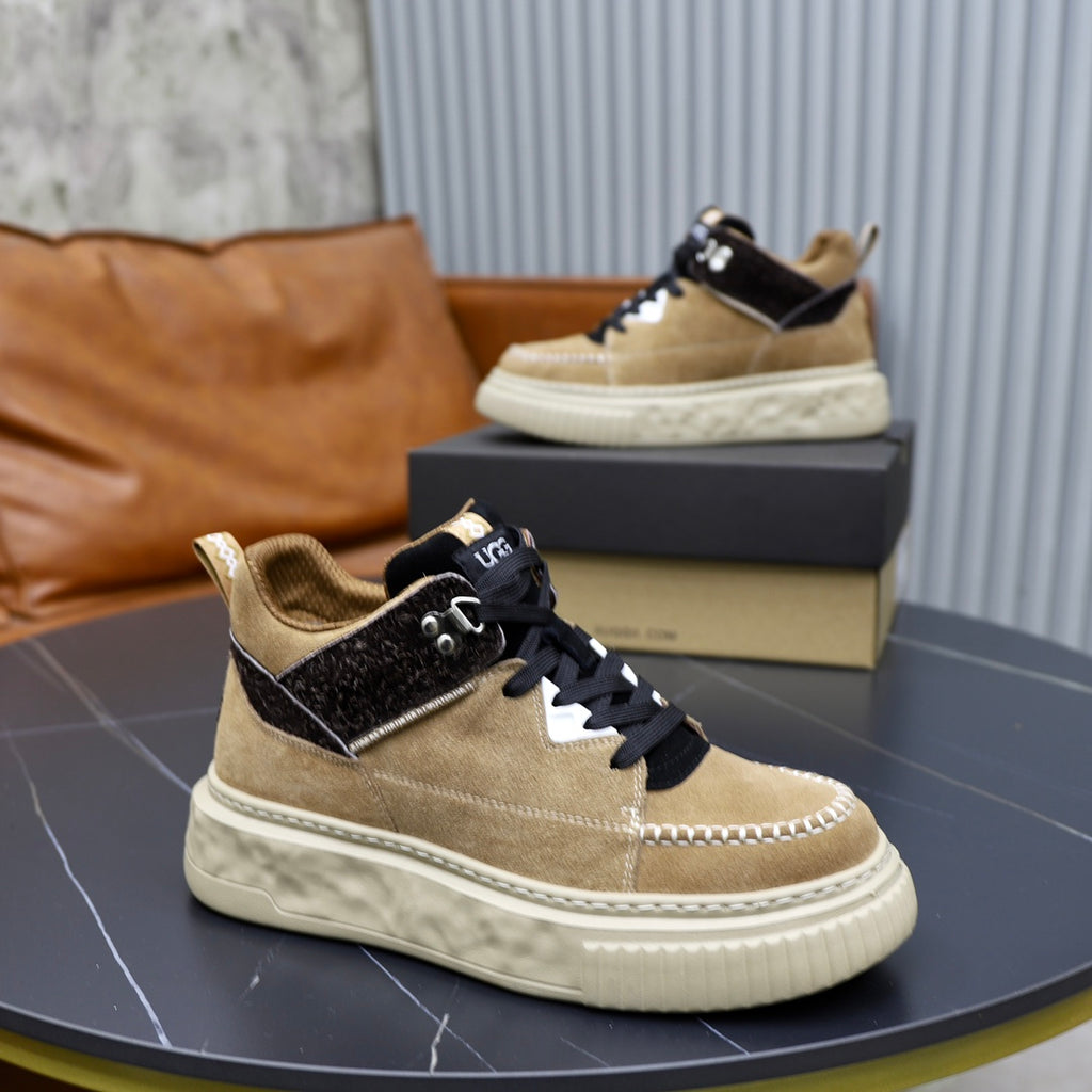 UGG Men's High-Top Sneaker – Tan Suede & Black | EU 39–44
