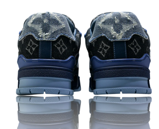 Louis Vuitton LV Trainer Low 'Monogram Denim White Blue'