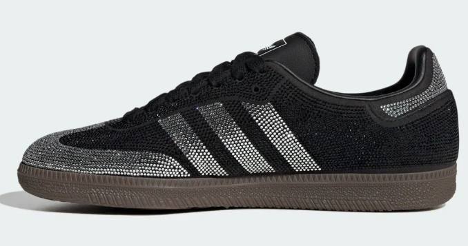 Adidas Samba OG Women's Sneaker – Rhinestone Black / Silver IH9052